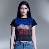 砂漠グラフィッククロップTシャツ /  DESERT GRAPHIC CROP T-SHIRTS