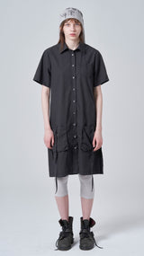 Pocket long shirt_charcoal (6698468311158)
