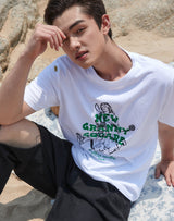 【OUTLET】グランマプリントレギュラーフィットTシャツ GREEN