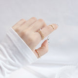 デイリーチェーンリングセット- 5セット / Daily Chain Ring Set - 5 set (2 color)