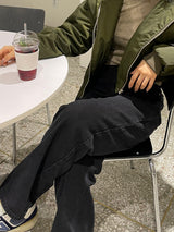 Leon straight black jean 