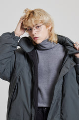 MOSS 2 HIGH-NECK HOOD PARKA [CHARCOAL] (6613808087158)