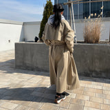 2color UNISEX オーバーサイズマキシトレンチコート / UNISEX Oversized maxi trench coat