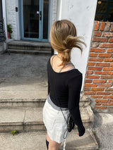 デイリーUネックTレイヤードノースリーブセット / Daily U-neck Tee Layered Sleeveless Set