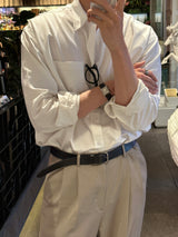 LMN シグナルモダンフィットプレーンシャツ / LMN Signal Modern Fit Plain Shirt (4 colors)