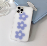 ブラーリングフラワーフォーンケース / Blurring Flower blue Phone Case