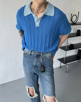 オーンショートスリーブブックルニットウェア / OWN Fnatic Short-Sleeved Bookle Knitwear (2 colors)