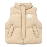 ドゥードゥルチェリーサークルロゴダウンベスト／DOODLE CHERRY CIRCLE LOGO PADDING VEST [BEIGE]
