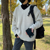 SK オーバサイズフィットショルダーボタンニット/SK Oversized Fit Shoulder Button Knitwear (4 colors)