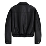 オーバーサイズバンディングレザージャケット / Oversized Banding Leather Jacket