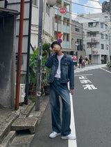 ログブラッシュデニムパンツ
