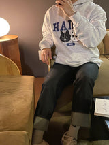 キャットフーディー / HADDE CAT HOODIE WHITE MELANGE