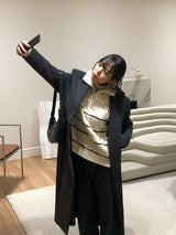 セラックジップアップニット