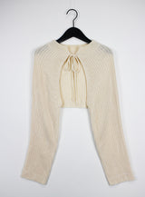 ラブリーリボンニットボレロ / Lovely Ribbon Knit Bolero (4color)