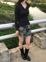 ミリタリーカーゴミニスカート