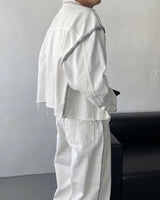 スティッチマクシワイドデニム / MG709,710 Stitch Maxi Wide Denim (2 colors)