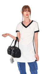 V NECK LINE OPS (WHITE)
