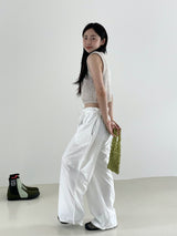 Natural Sleeky string pants