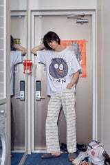 Logo pant ( CREAM / BLACK ) (6594954723446)