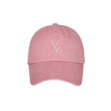 [VARZAR] 3D Monogram Pigment Over Fit Ball Cap Pink