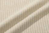 ミニマルロゴニットポロ / MINIMAL LOGO KNIT POLO_MELANGE OATMEAL