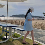 [Bellide made/Short, Long] Candy Short-Sleeved Shirt Dress