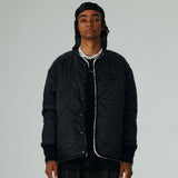 リバーシブルフリースジャンパー/REVERSIBLE FLEECE JUMPER-BLACK