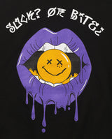 パープルリップフーディー / PURPLE LIP HOODIE black