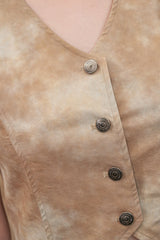 バックスリットベスト / [22S] BACK SLIT VEST / LIGHT BEIGE