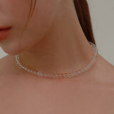 white quartz necklace
