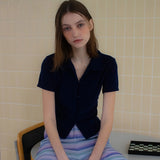 フィッティドテリーシャツ / FITTED TERRY SHIRT_NAVY