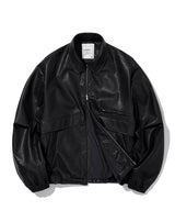 UTILITY ECO LEATHER A2 JACKET_BLACK (6678229221494)