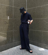 UNプリーツ半袖Tシャツ / UN Pleats Short-Sleeved T-Shirt (4 colors)