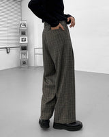 ミダスチェックワイドスラックス / Midas Check Wide Slacks (2 colors)