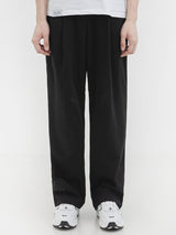 バンディングワンタックスウェットパンツ / P004 BANDING ONE TUCK SWEAT PANTS_BLACK