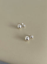 half and ball earring