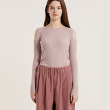 カットアウトショルダーセーター / CUT OUT SHOULDER SWEATER