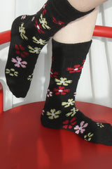 flower pattern socks