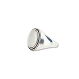 [925 SILVER] Cabotation Seal Ring