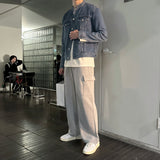 ダンブルウォッシュワイドカーゴパンツ / LMN Dumbled Washed Wide Cargo Pants (4 colors)