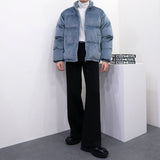 [Unisex] 2wayベルベットショートダウンジャケット