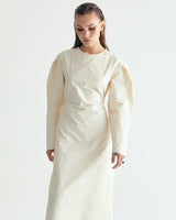CN STRING MAXI ONEPIECE - GLOSSY CREAM BEIGE (6635994087542)