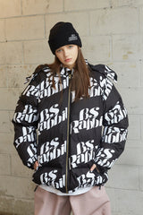 ロゴフーディーウェルロンパーカ/BSR2223FWJK001 LOGO HOODIE WELLON PARKA BLACK
