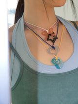 Glitter Necklace-black/star