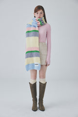 カラーストライプマフラー / Color Stripe Muffler [Yellow]