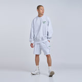 SCRIPT LOGO PRINTING SWEAT SHIRT MELANGE