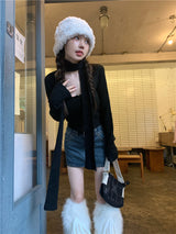 トゥイーティーマフラーニットトップス / Tweety muffler knit top