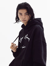 スーパーノーマルバルーンオーバーフリースフーディー(black)