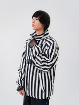 ストライプロゴパッディングジャンパー/BSR2223FWJK008 STRIPE LOGO PADDING JUMPER WHITE BLACK