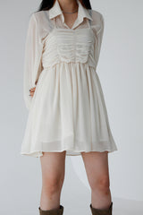 ダスティーラッフルワンピース / Dusty Ruffle One Piece (3color)
